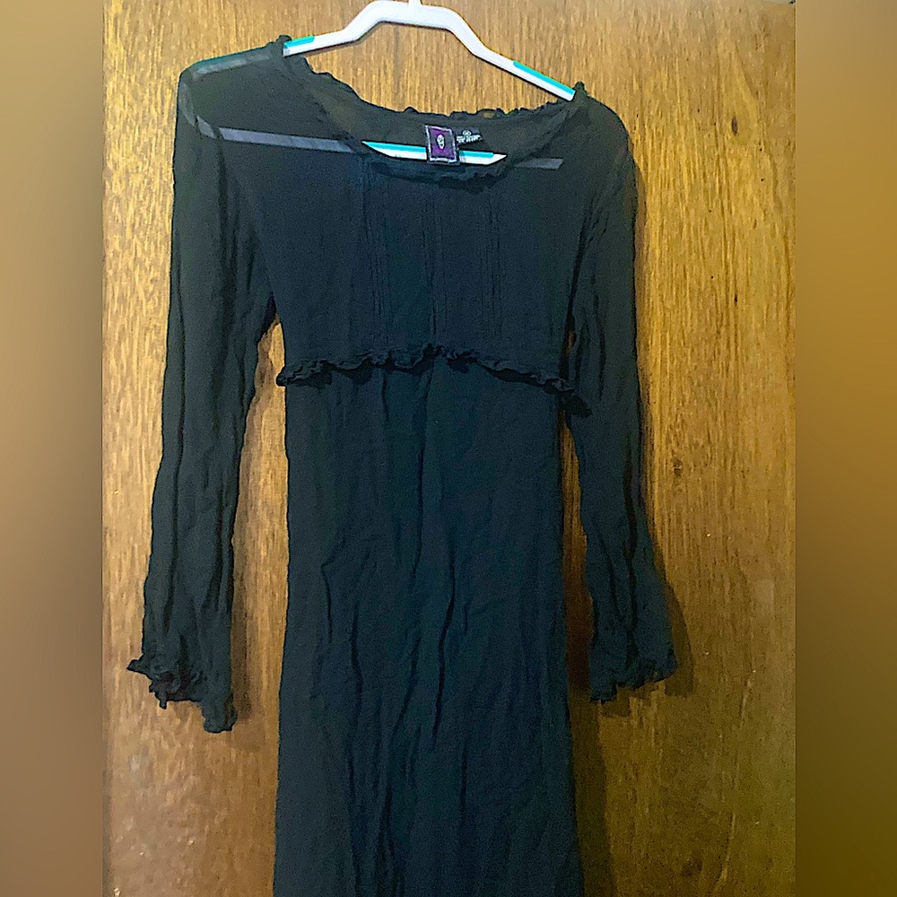 Vintage 💀 Morbid Threads 💀 long black gothic dress